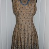 Brown cotton 50's dress